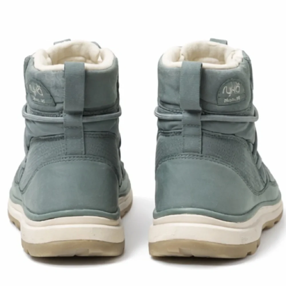 Ryka Brae Women's Teal Green Cold Weather Sneaker Lace Up Boots 6